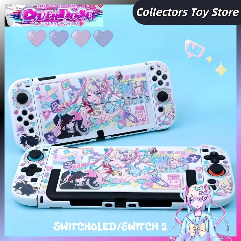 Original Design Needy Girl Overdose Switch 2 White Protective Shell Subculture Girl Oled Protective Shell Anime Periphery