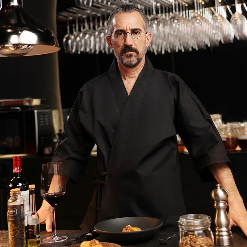 النمط الياباني الشيف المطبخ موحدة السوشي مطعم الشيف سترة كيمونو الكورية اليابانية المطبخ ملابس العمل النادل الطبخ القمم