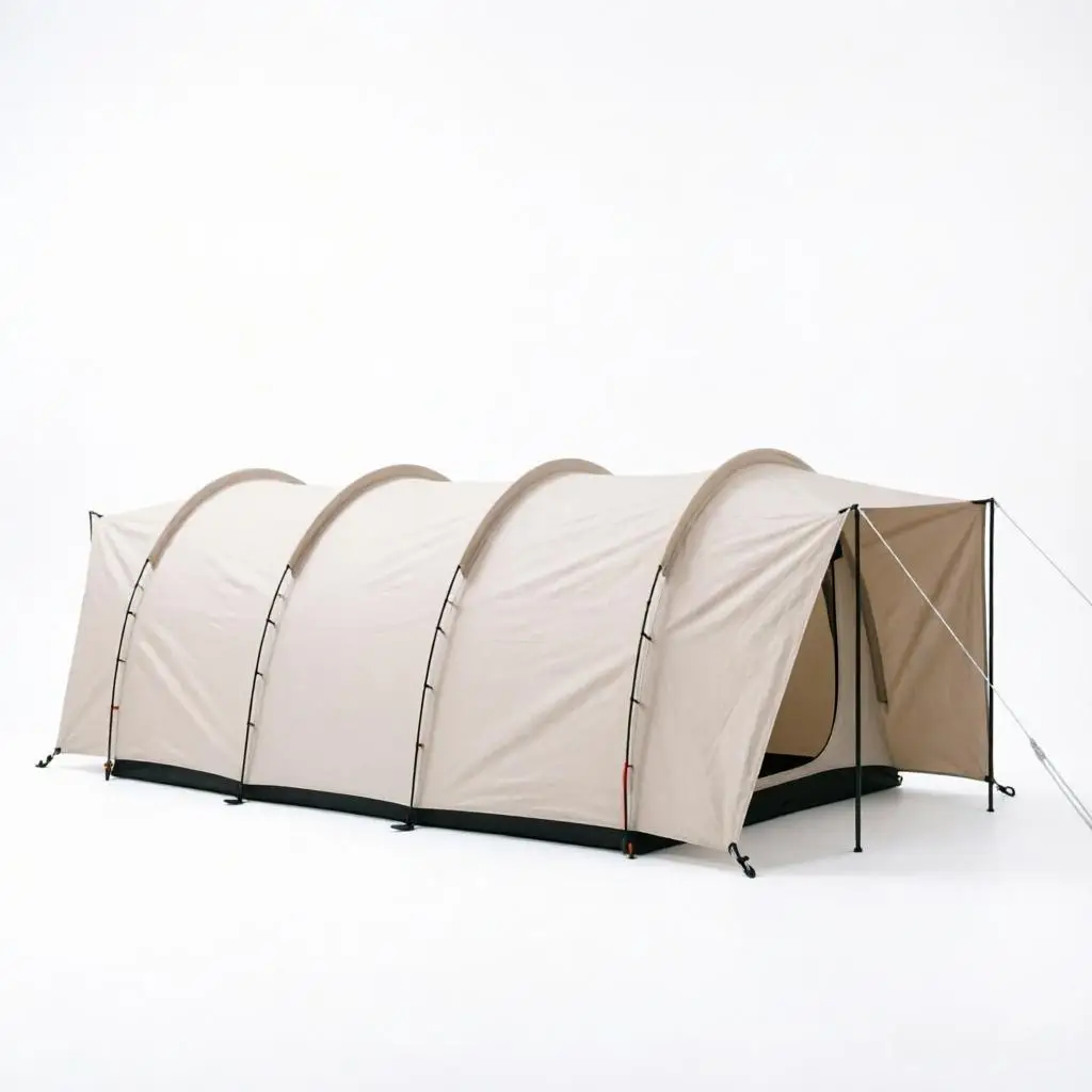 

Large 6-8 Person Tunnel Tent with Multi-Room Design Waterproof Windproof Outdoor Camping Tent for Family and Group Adventures
