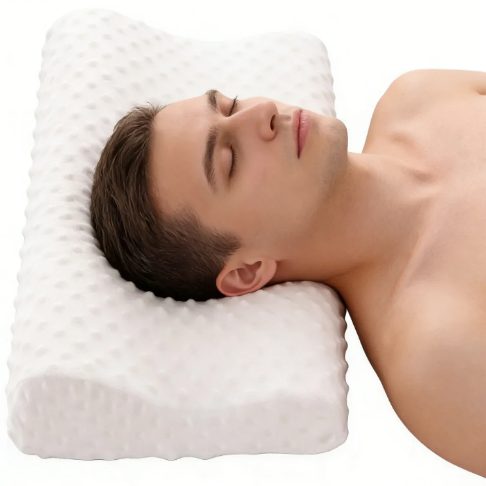 Adjustable Memory Foam Neck Support Pillow for Pain Relief