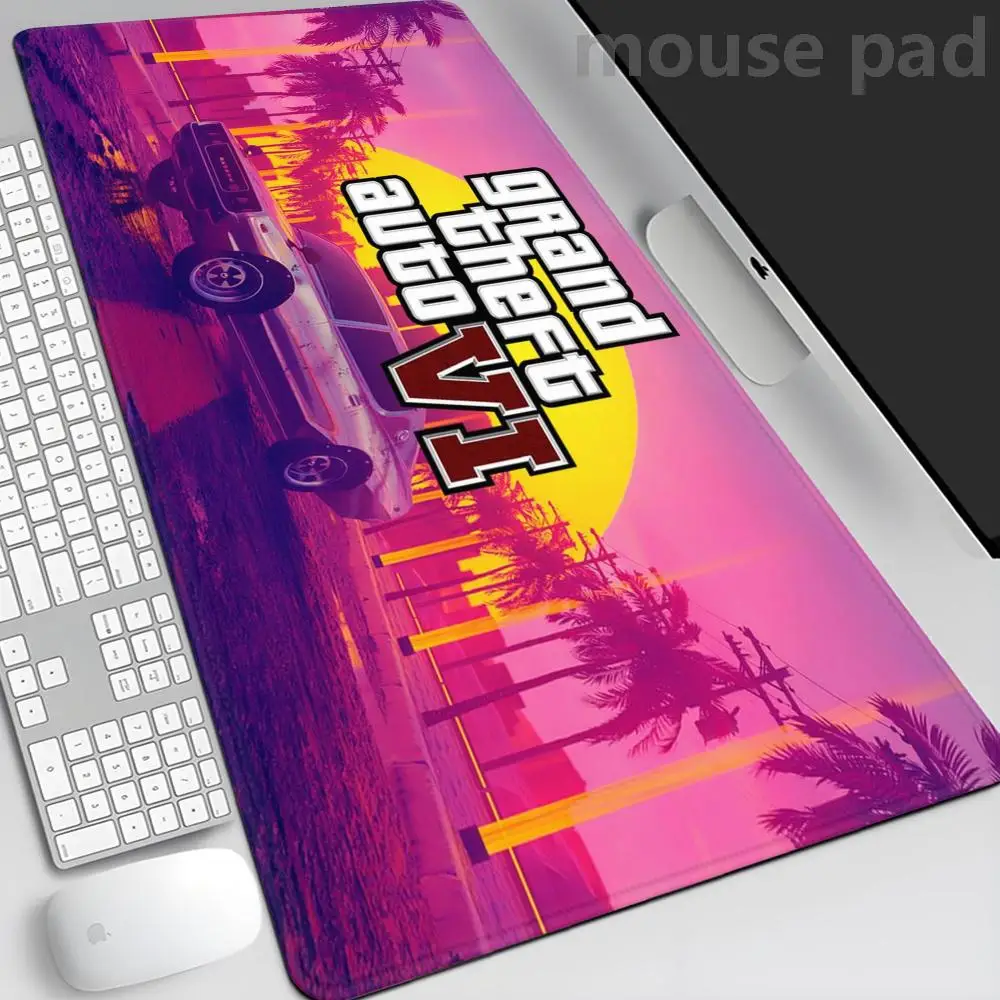 

GTA 6 Mause Pad Gaming Mat Pc Gamer Xxl Mouse Pad 900x400 Desktops Diy Gaming Computer Desk Accessories Office Mousepad Mats