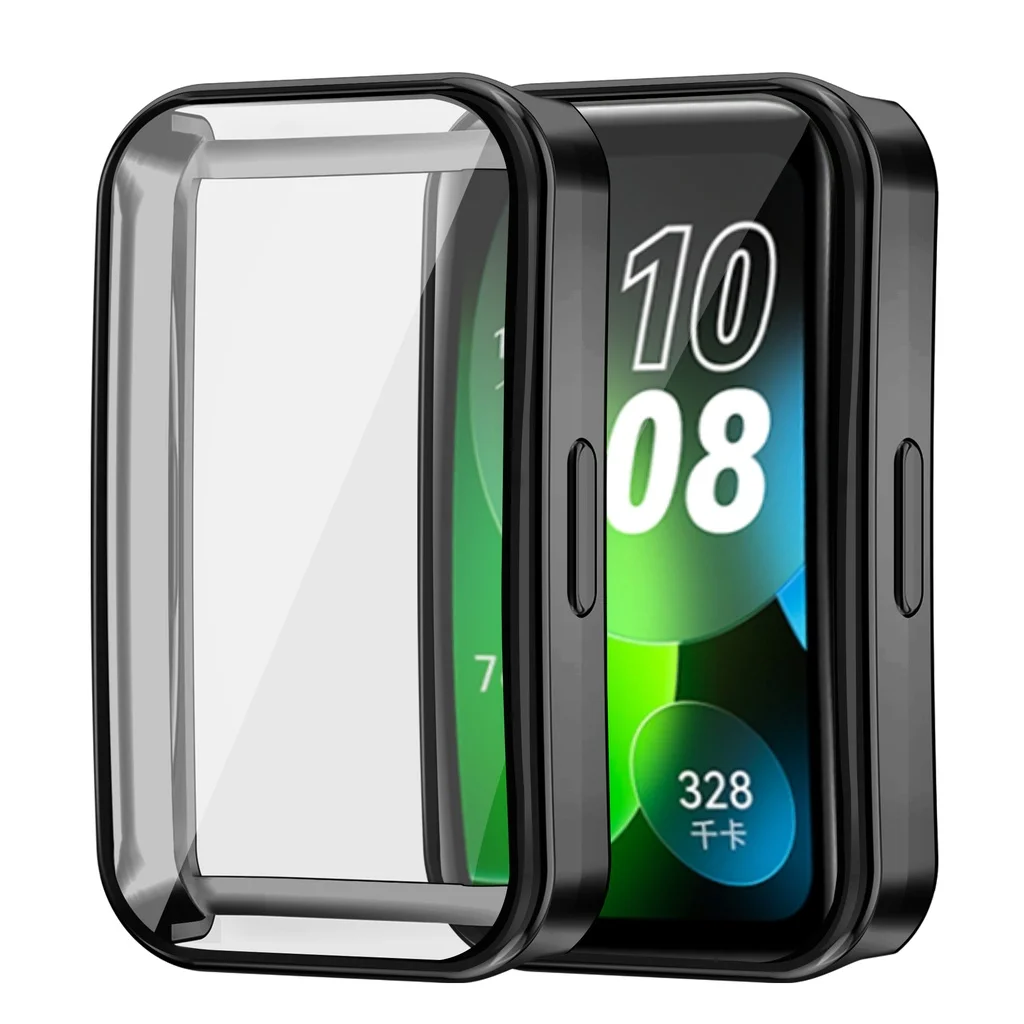 TPU Case Cover for Huawei band 9 8 Soft Electroplating Watch Screen Protector Frame Full Cover