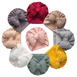 Baby Accessories for Newborn Girl Cotton Baby Girls Hat Warm Turban Soft  Infant Cap Knitting Headwraps Baby Bows Beanies Hats