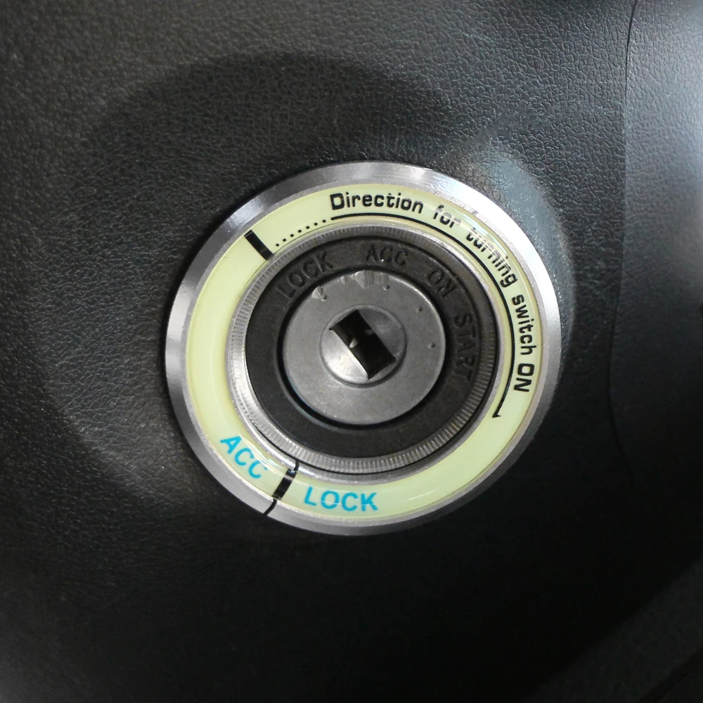 Car Ignition Button Cover Key Lock Keyhole Ring Sticker Trim for Kia Sportage Rio Cerato Optima for Hyundai Verna Sonata Elantra