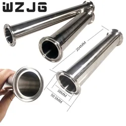 WZJG Sanitary Tri Clamp Type Spool Tube With 51/64MM Ferrule Clamp SS316 4/6/8/12/18/24