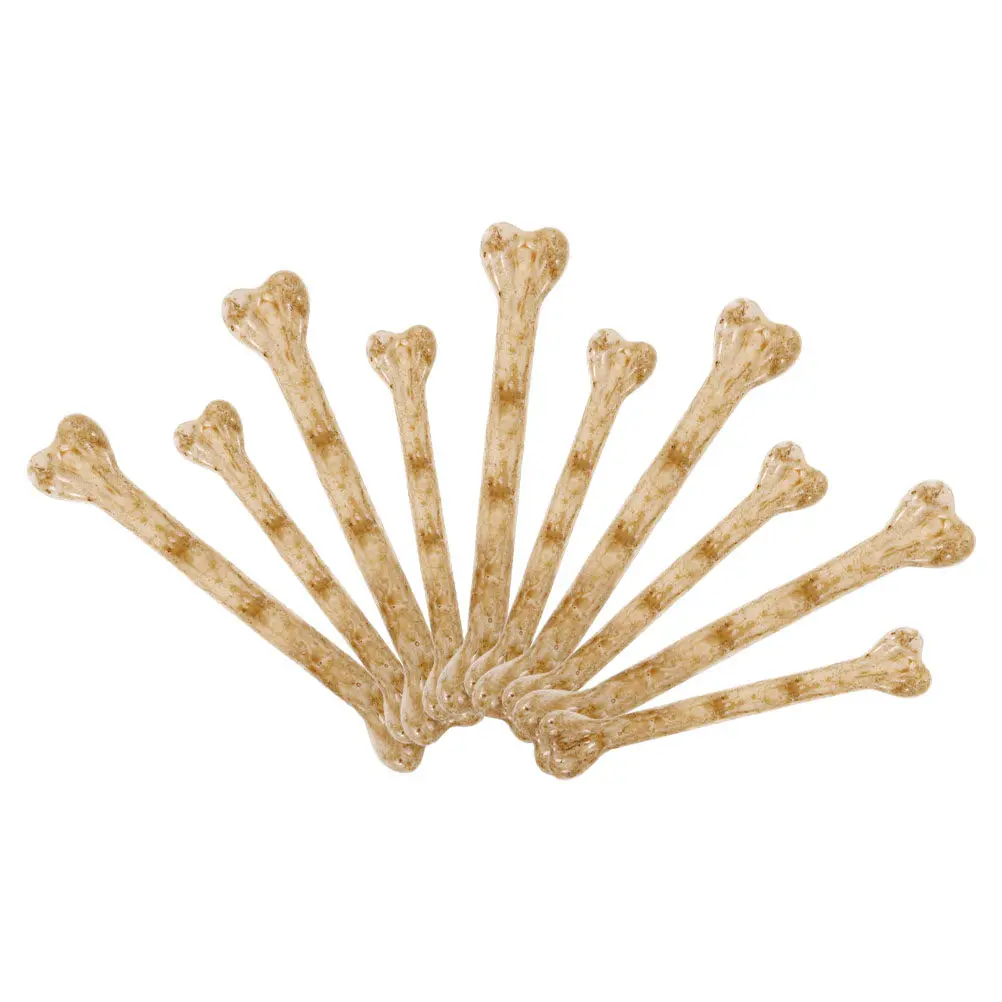 

10Pcs Fake Small Bones Artificial Bone Prank Prop DIY Halloween Decor Charms Plastic Bone Pendant Multi-Purpose Decoration