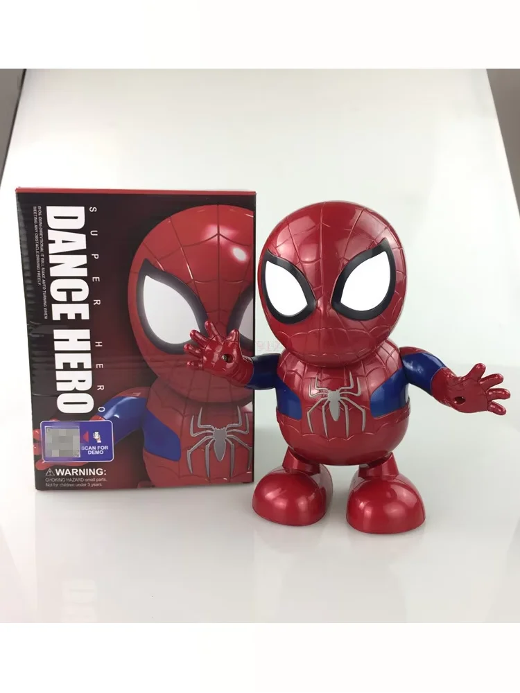 Marvel Iron Man LED-licht actiefiguur - zingende dans Spiderman Robotmodel Avengers Super Hero-pop voor kinderen Kerstcadeau - afbeelding 2