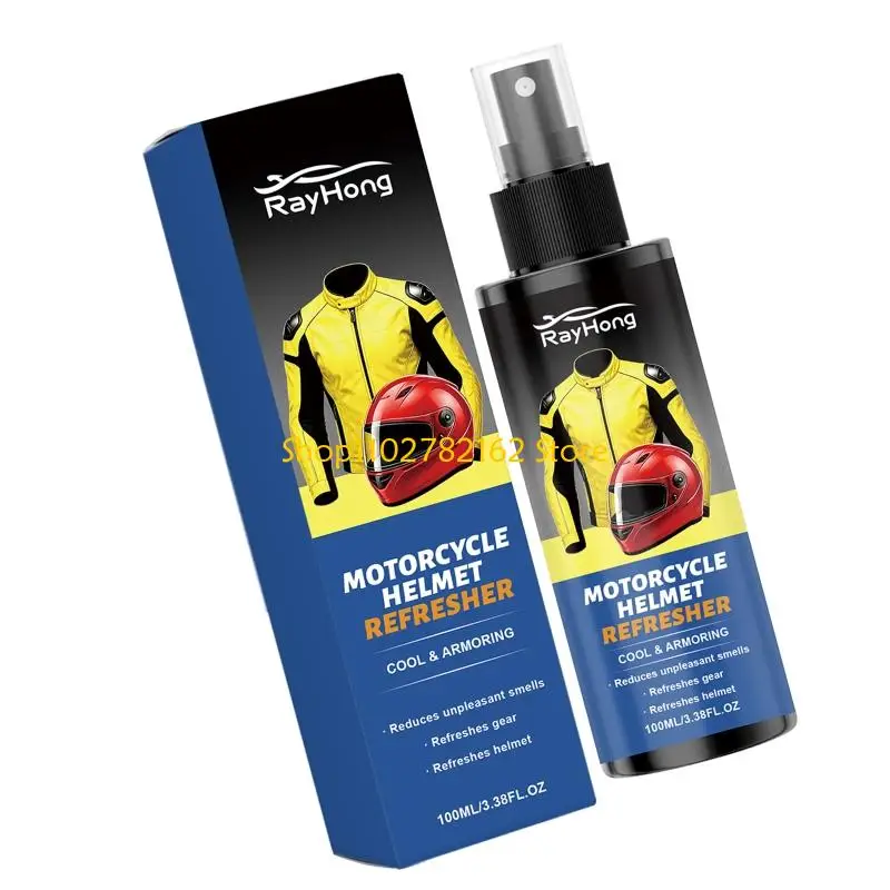 547B Liner Care Pump Bottle 100ml for Helmet Interior Odor Upkeep, Boxed Headgear Care Item for Daily Gear Use and Shelf Ready