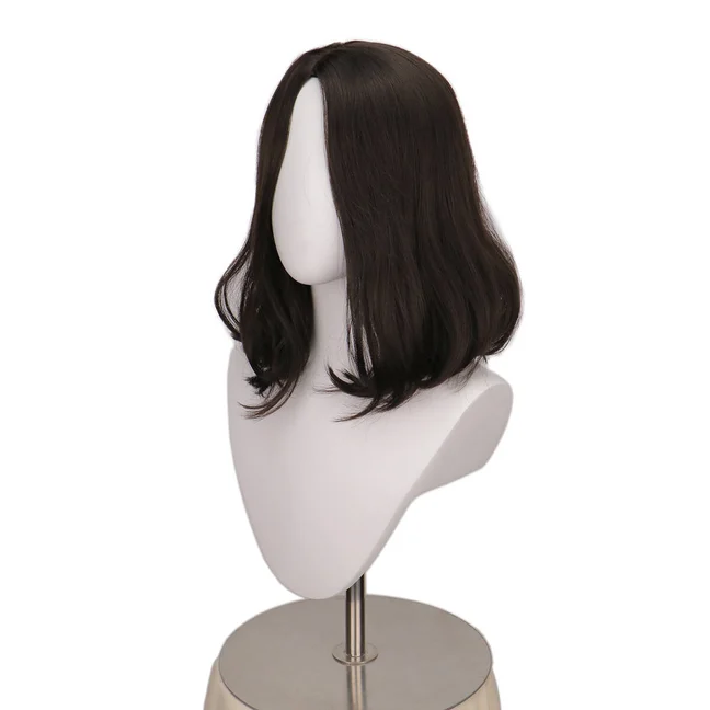 Black Brown Mens Costume Wig Cosplay  john wick Chapter 4  Vincent Vega Heat Resistant Halloween Synthetic Wigs for Costume view 3