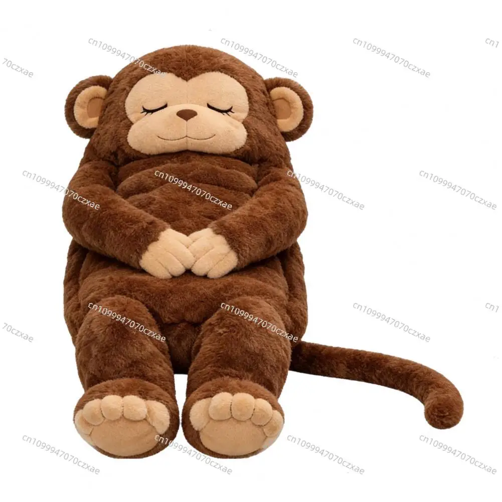 Adults Plush Envelope Sleeping Bag, Cold Weather Dog Monkey Pattern Slumber Bag, Portable Nap Mat for Home Travel Camping