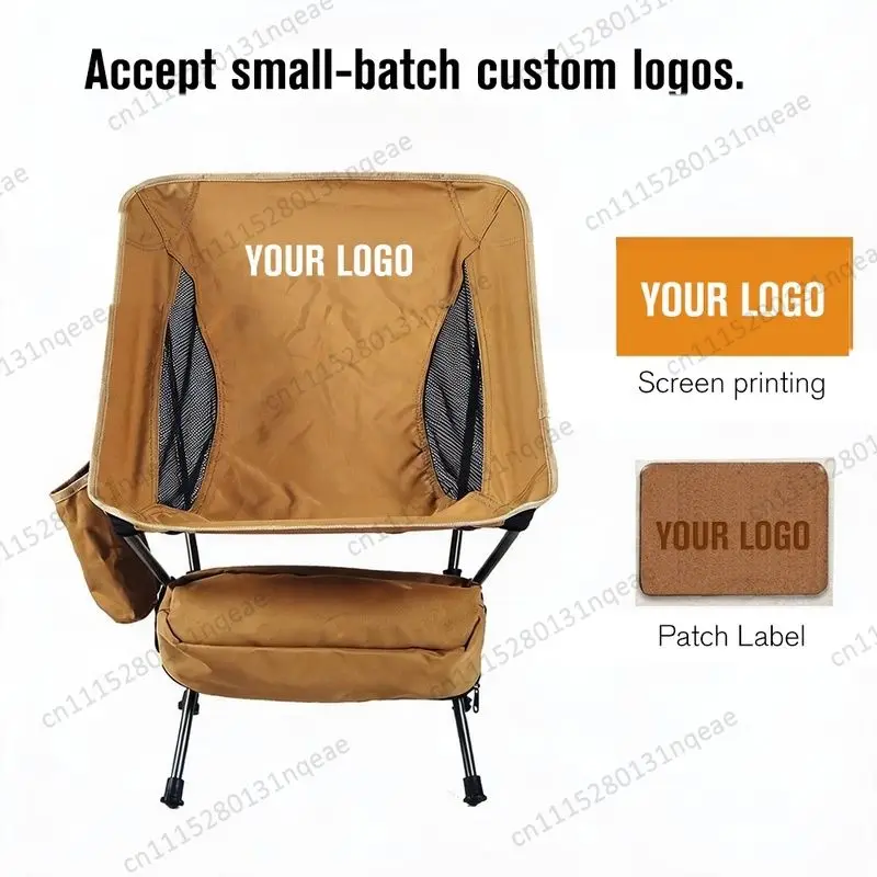 Outdoor Camping Folding Chair Ultra Light Crescent Portable Aluminum Picnic Fishing Chair