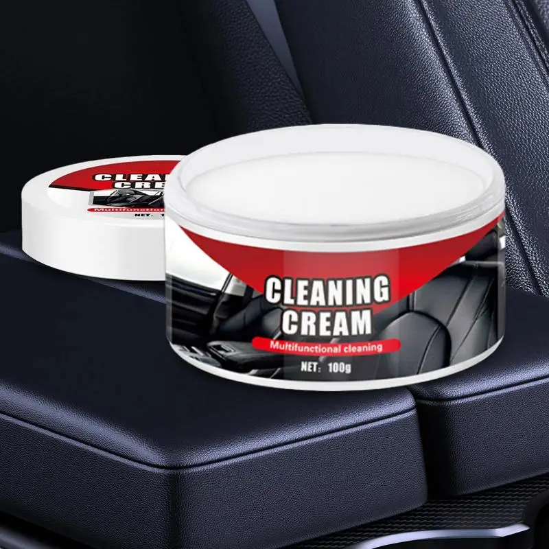 Car Cleaning Cream Car Seat & Interior Cleaning Supplies 100g Car Refurbishment Repair Cream Leather Cleaner & Conditioner For