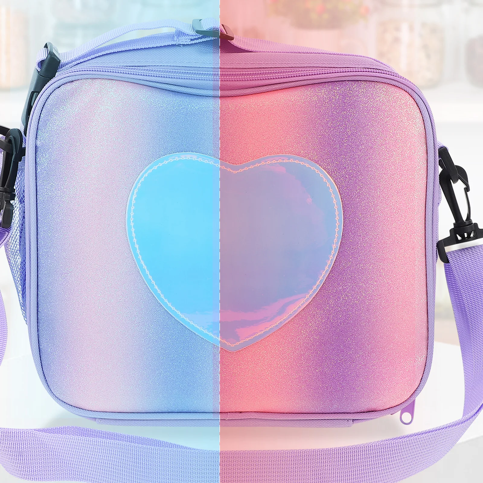 

Insulated Bento Bag Portable Lunch Storage Polyester Large Capacity Easy Clean Picnic Camping Office Food Container