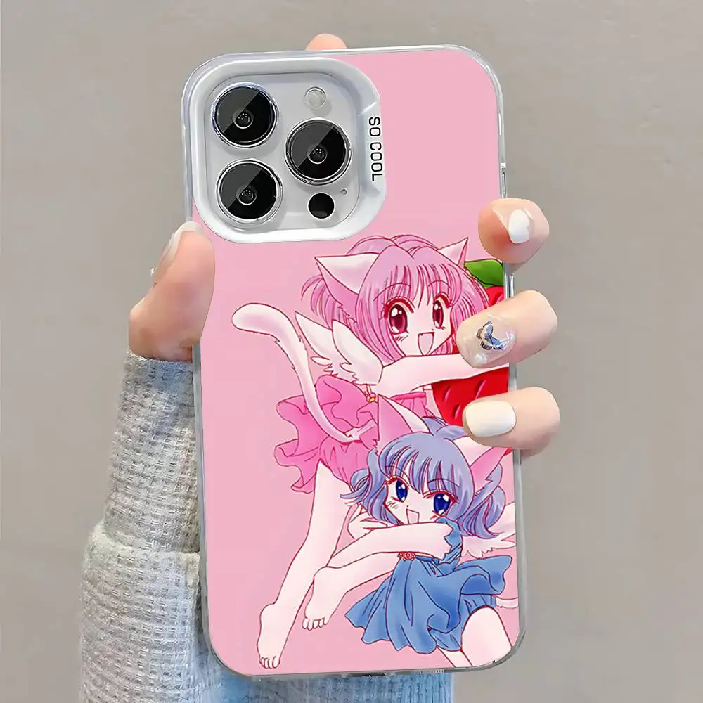 Etui na telefon Tokyo M-Mew M-Mew do iPhone'a 16, 15, 14, 13, 12, 11, Pro, XS, Max, Plus, Mini, SE Białe, Matowe, Odporne na Wstrząsy