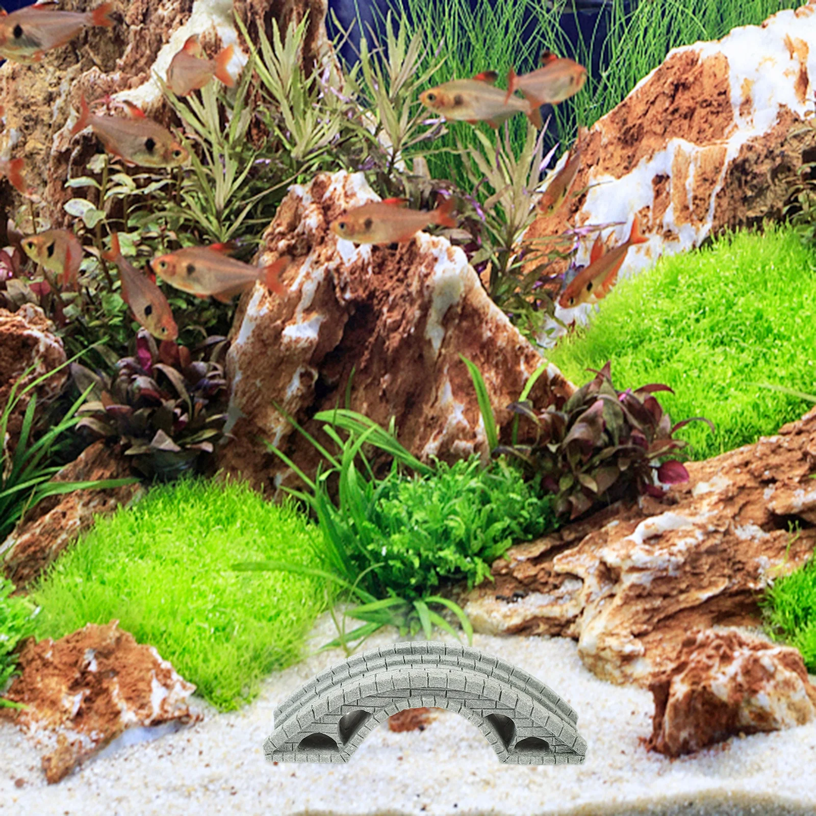 

Bridge Decor Miniature Lightweight Vintage Bridge Sculpture for Aquarium Bonsai Landscaping Potted Plant Fish Tank