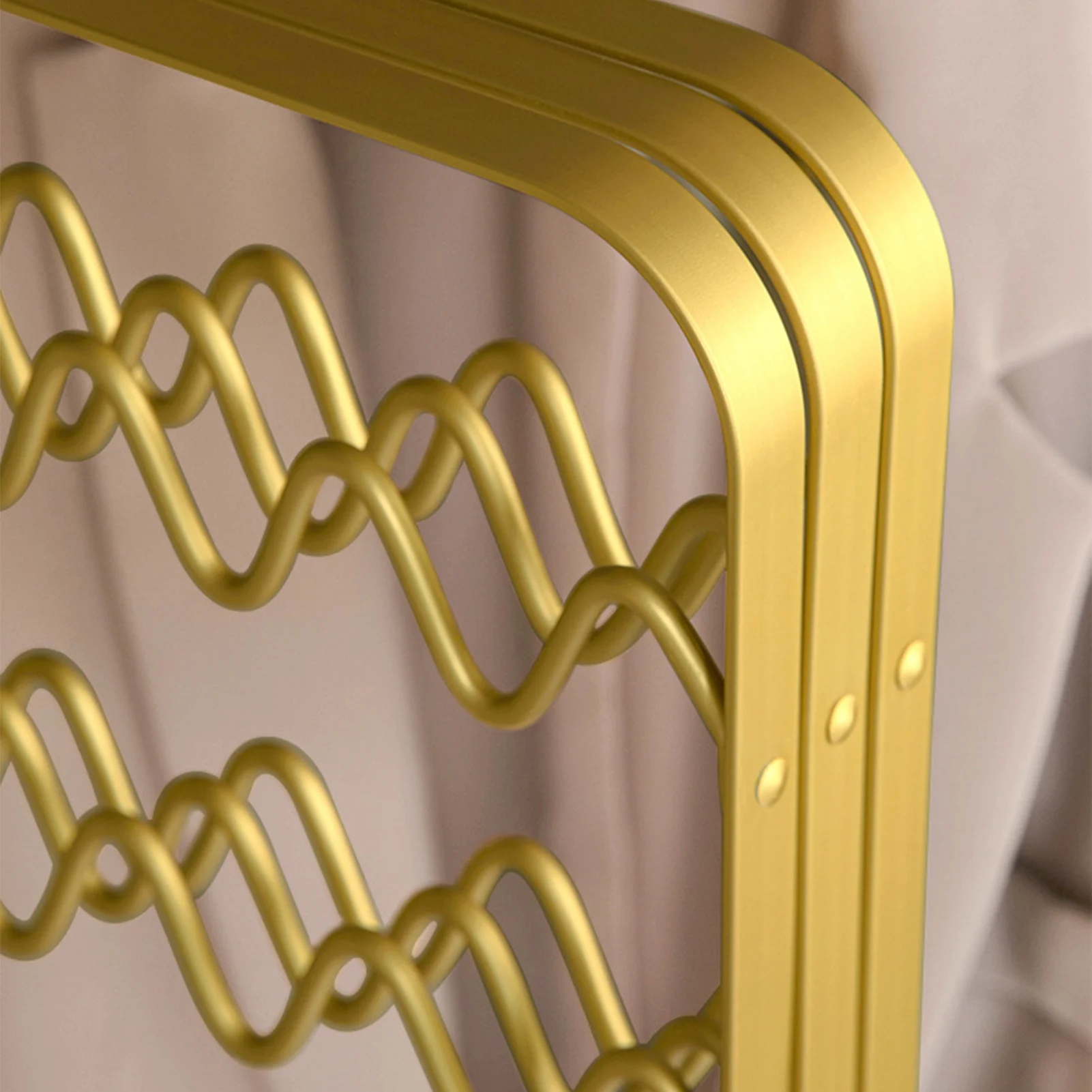Aluminium Alloy Wave Shaped Scarves Hangers Non Slip Sling Underwear Storage Hangers Space Saving Home Wardrobe Bars Organizer image 3