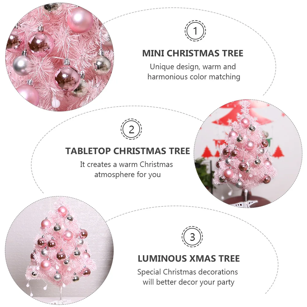 

1Set Xmas Tree Desktop Luminous Christmas Tree Ornament Decorative Holiday Party Decor Christmas Decoration