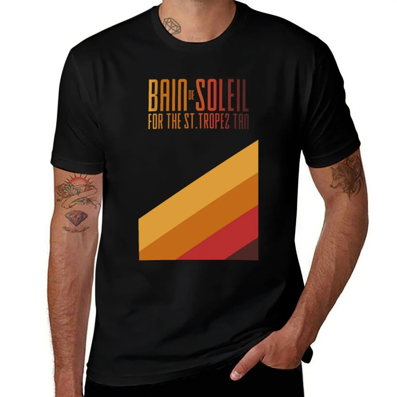 Bain de Soleil #1a PNG T-Shirt Running Gym Short Sleeve Sports Tee T-Shirt