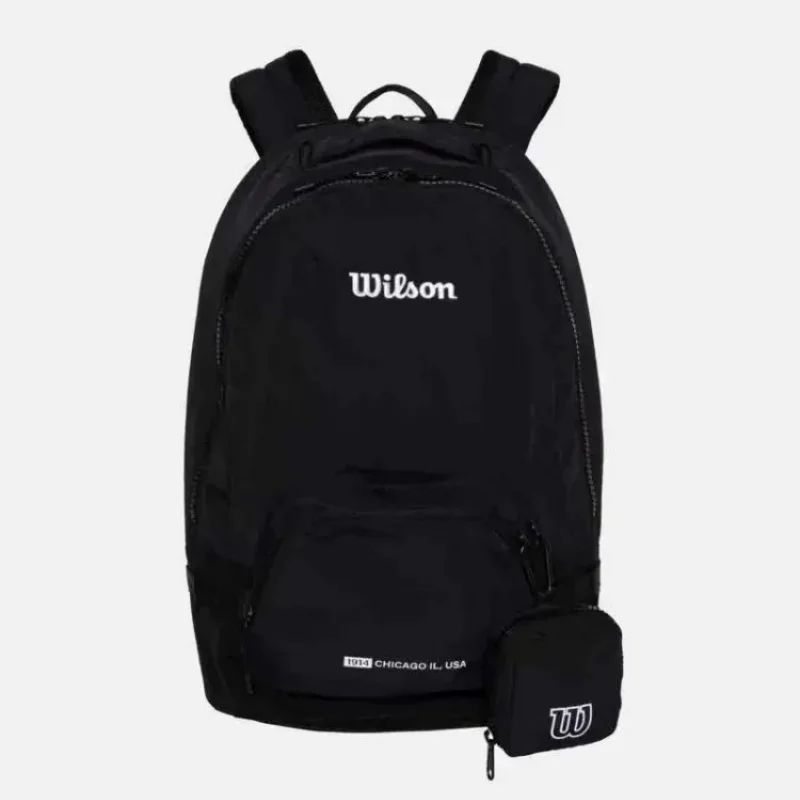 Wilson-Bolsa para raqueta de tenis, mochilas de Padel portátiles de gran capacidad, bolsa deportiva de viaje de moda coreana con bolsa para zapatos independiente