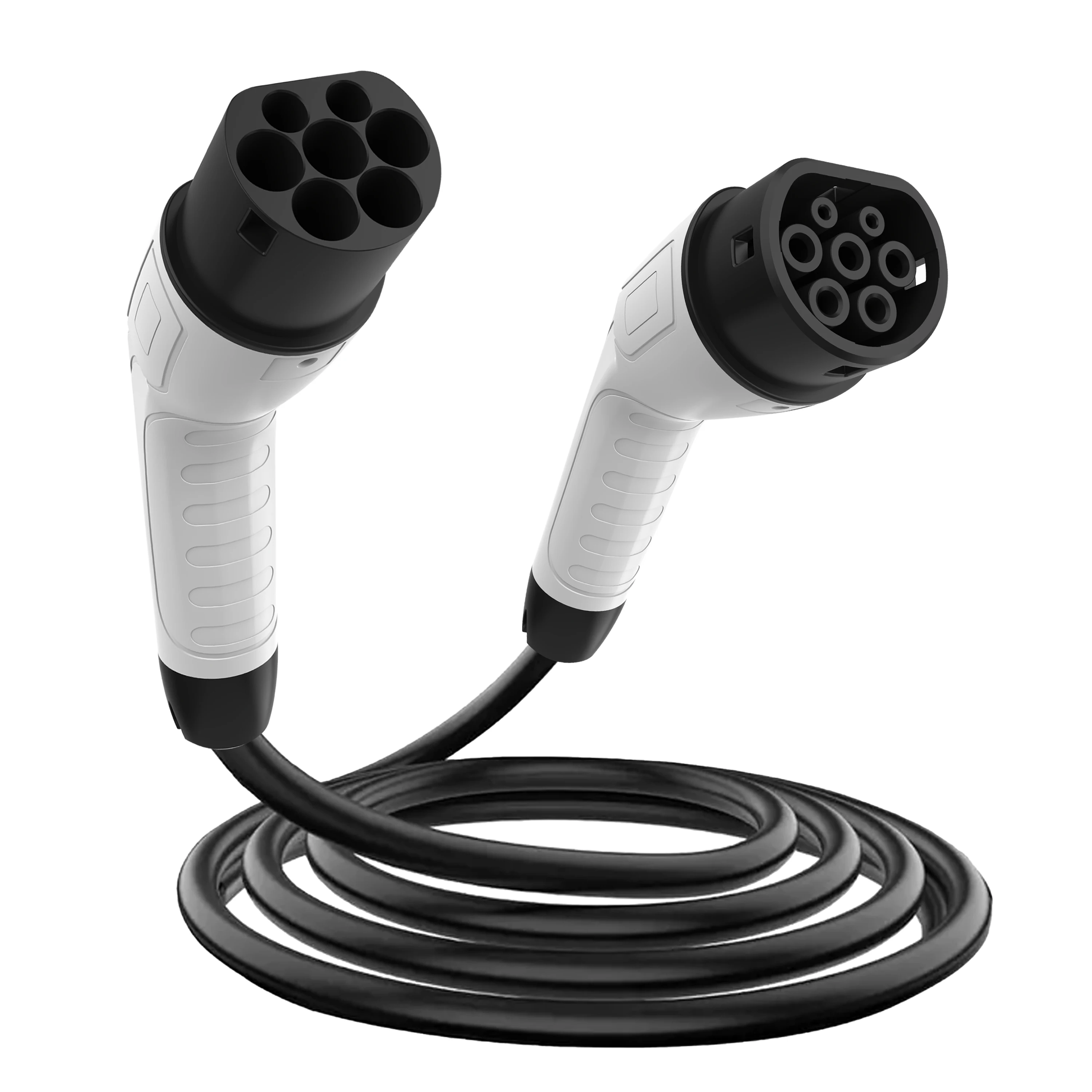 Type 2 to Type 2 EV  Cable, 16A 11KW 3 Phase 5 Core, Fast  For Plug-in Hybrid Vehicles