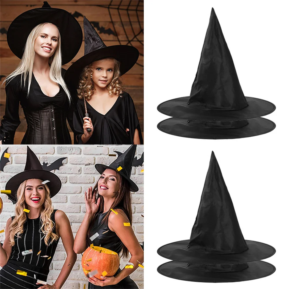 Halloween Witch Hats Cap Halloween Witch Costume Accessories Halloween Party Favor Yard Home Decoration Dresses Up Cosplay Props