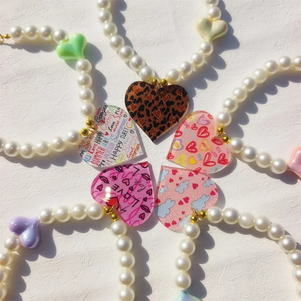 

New Simple Imitation Freshwater Pearl Chain Necklaces for Pet Dog Cat Wedding Love Gifts Necklace Fashion Glamour Jewelry Gifts