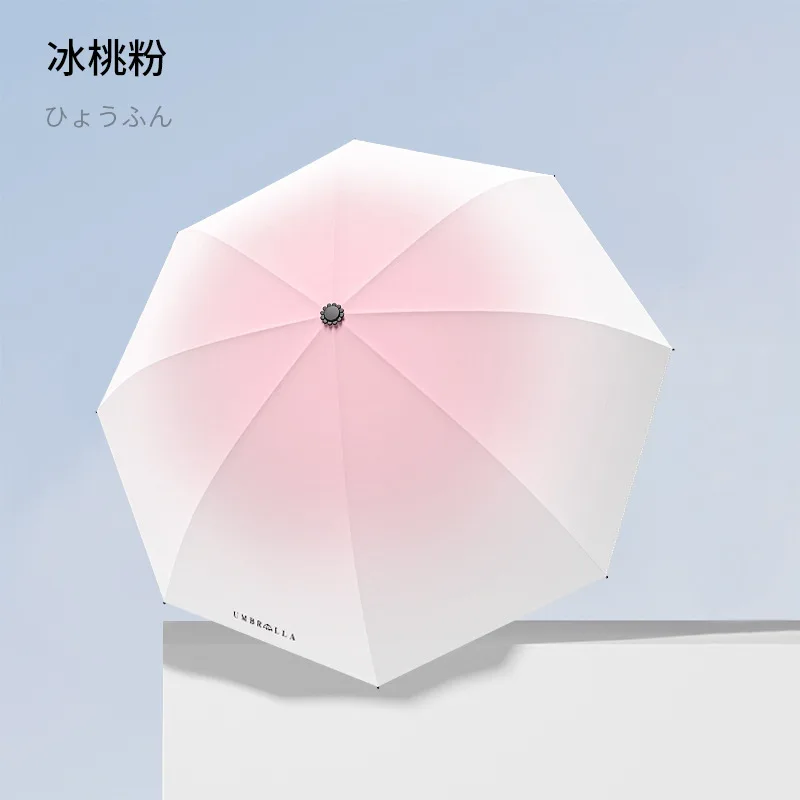 Fully Automatic Gradient Folding Umbrella High-end Rain and Sunny Dual-purpose Sunshade Umbrella