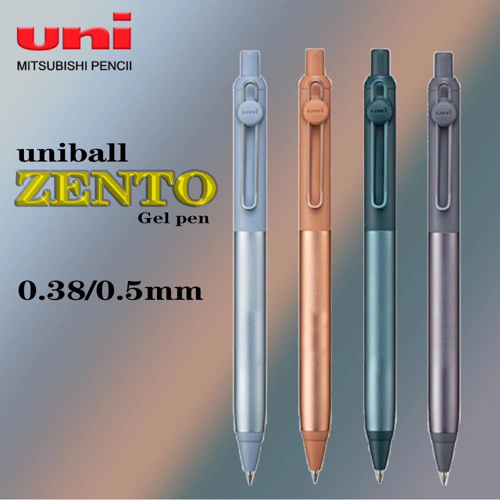

Японская гелевая ручка UNI Small Thick Core Limited ZENTO Thick Black One Low Center of Gravity Uniball Signature Pen Школьные канцелярские принадлежности