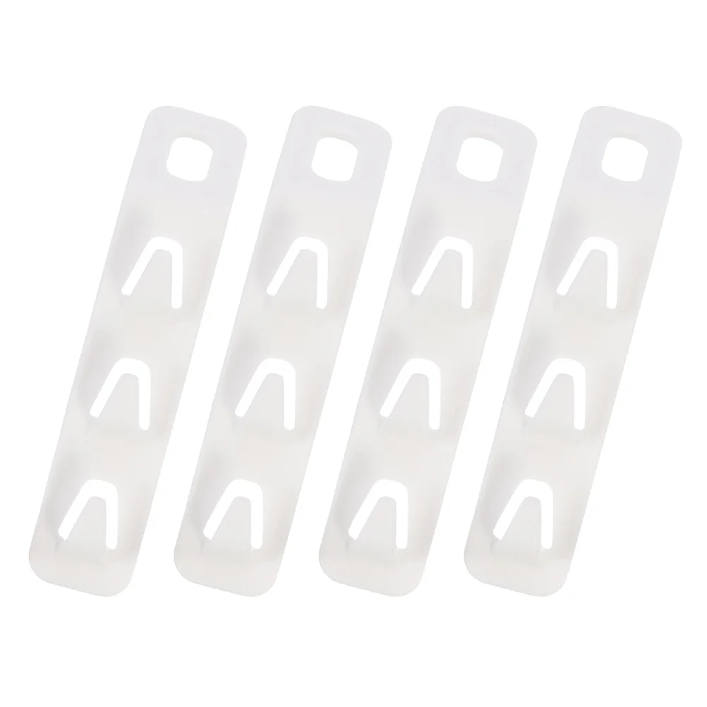 

4pcs Multifunctional Abs Clothes Connector Hooks Space Saving Accessories Non Slip Hanger Hooks Home Bedroom Supply Closet