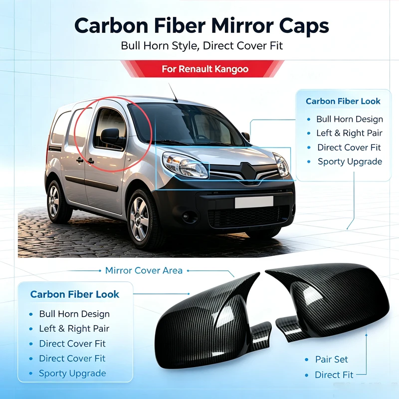 Suitable for Renault Kangoo 13-16 horn rearview mirror housing car exterior modified rearview mirror protection