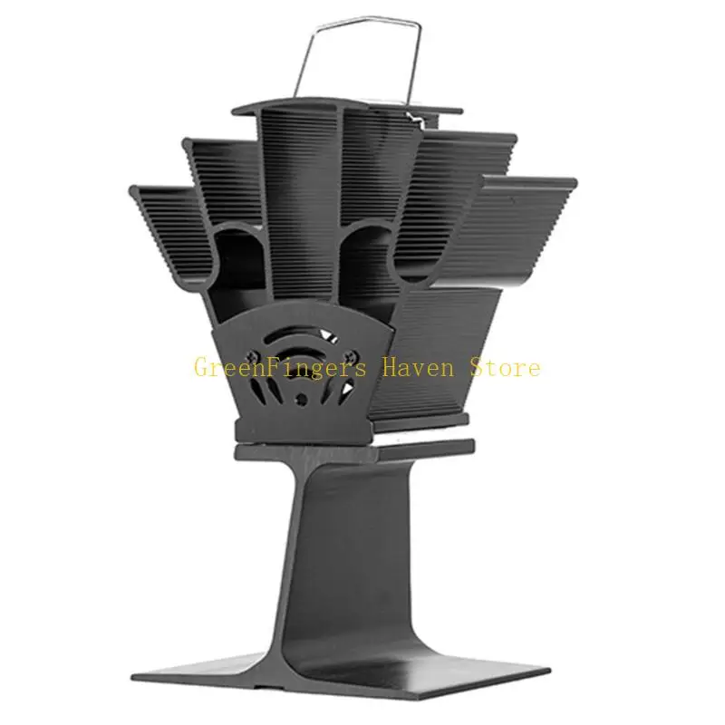 F68D SF306G موقد يعمل بالطاقة الحرارية محدث بمروحة تدفق هواء أكبر يعمل بالطاقة الحرارية 6 شفرات