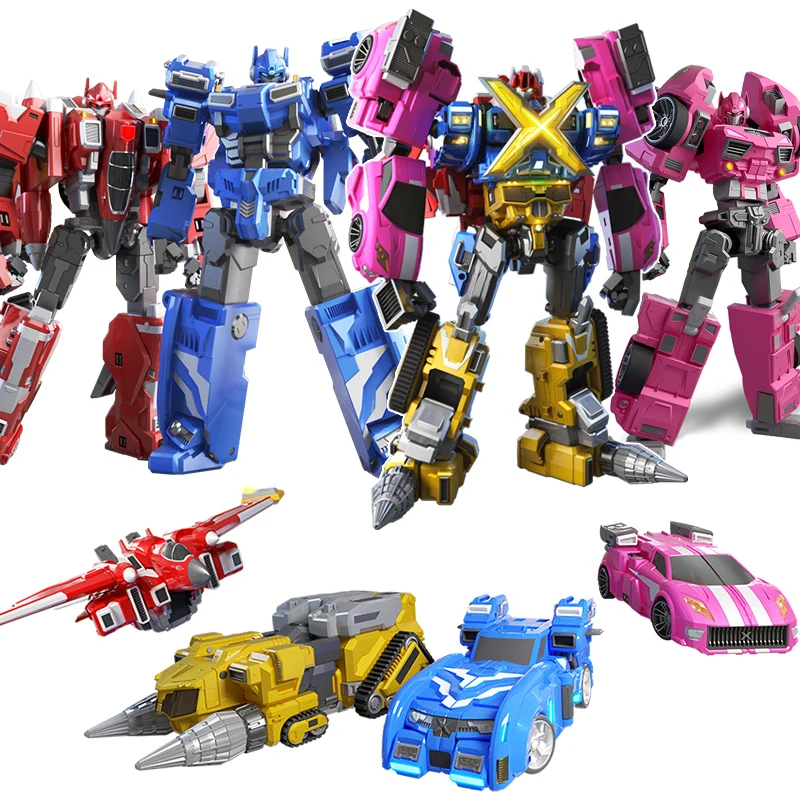 Robot Mecha transformable Miniforce X - Volt Sami Max con figura de acción combinada de pistola ligera