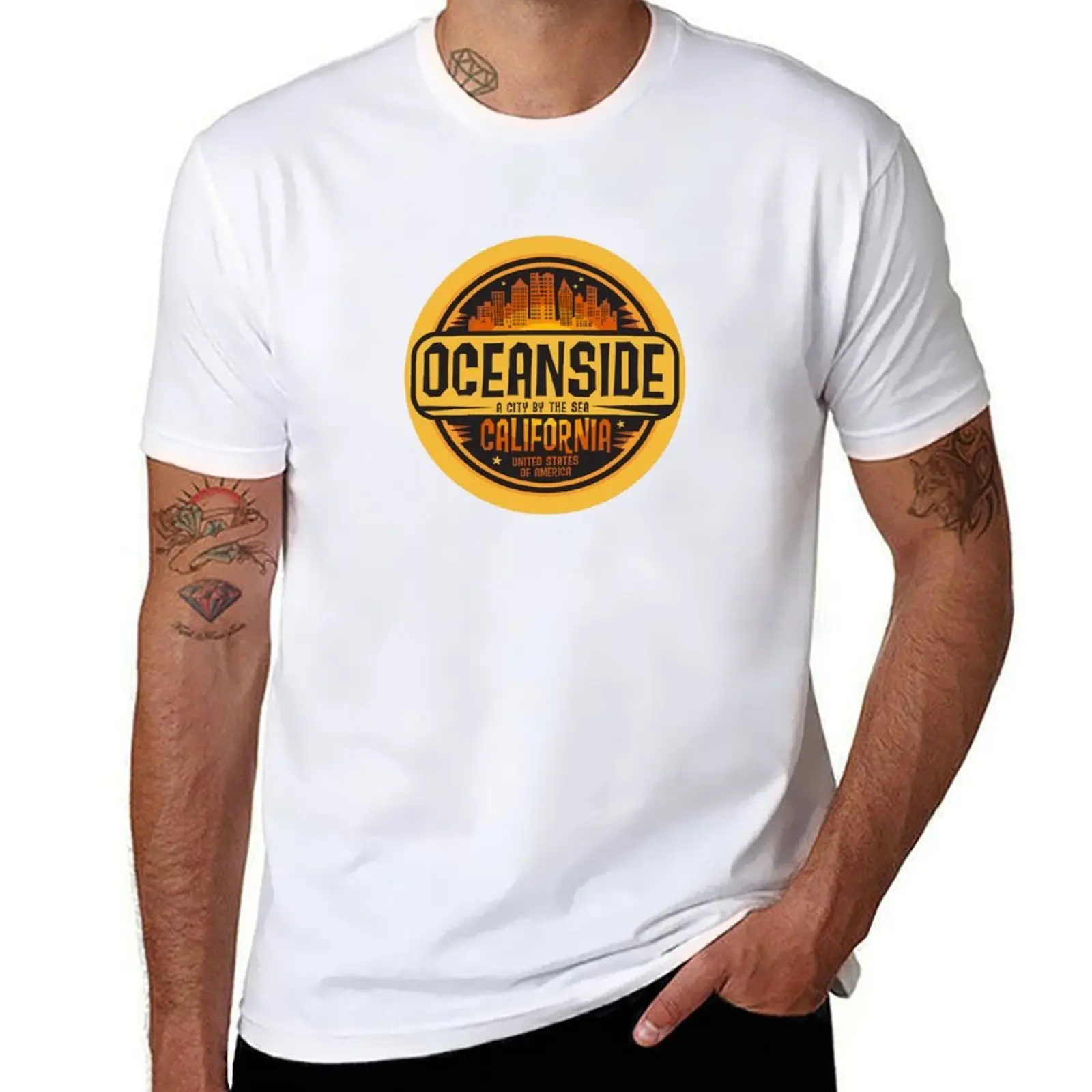 

Oceanside, California T-Shirt anime tshirt t shirt man casual T-Shirt