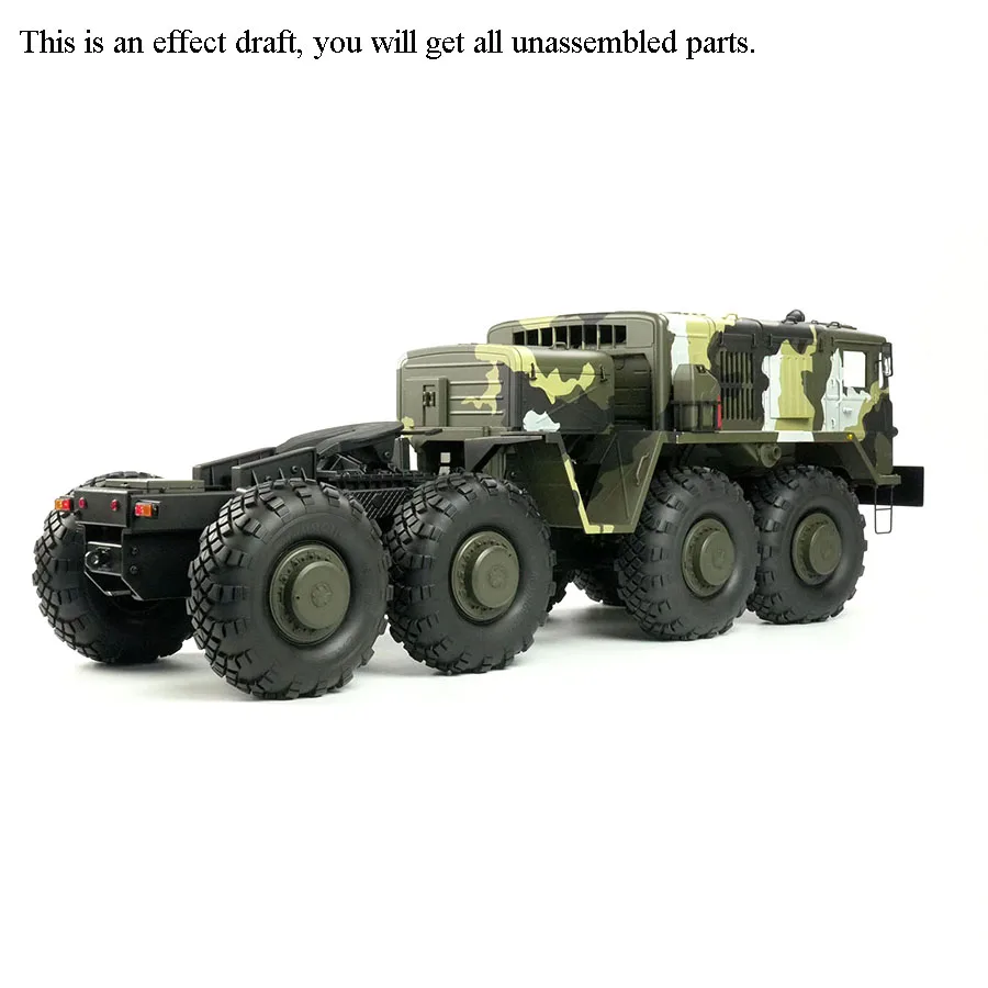 CROSS 1/12 RC BC8A Mammoth 8*8 Off Road Auto Militär Lkw KIT MIT/Motor Licht System Unmontiert Geschenke für Jungen Modell TH11099