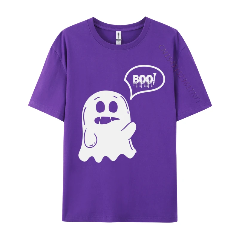 Boo Spookmeisjes Mannen Schattige Halloween Casual Hiphop Tops Shirts Voor Mannen Mode Puur Katoenen T-Shirts Comfortabele T-Shirts