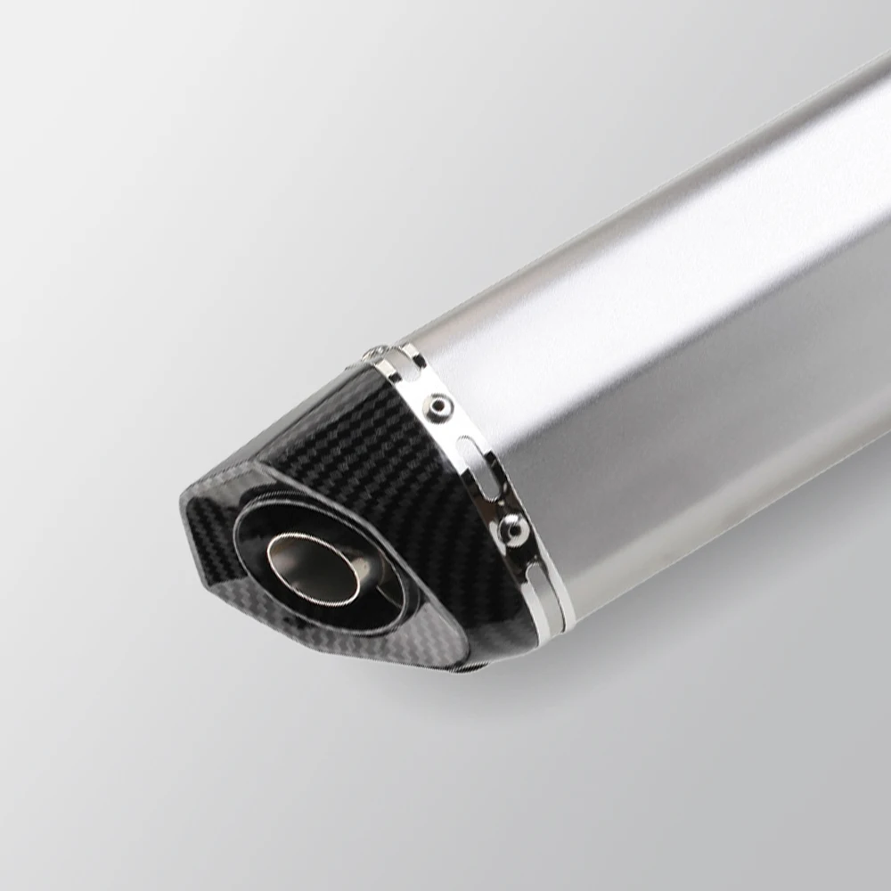Universal modified motorcycle exhaust escape muffler for R3 R6 ZX4R Z900 Z1000 MT07 r15 mt15 250sr CBR650 300/370/470MM view 4