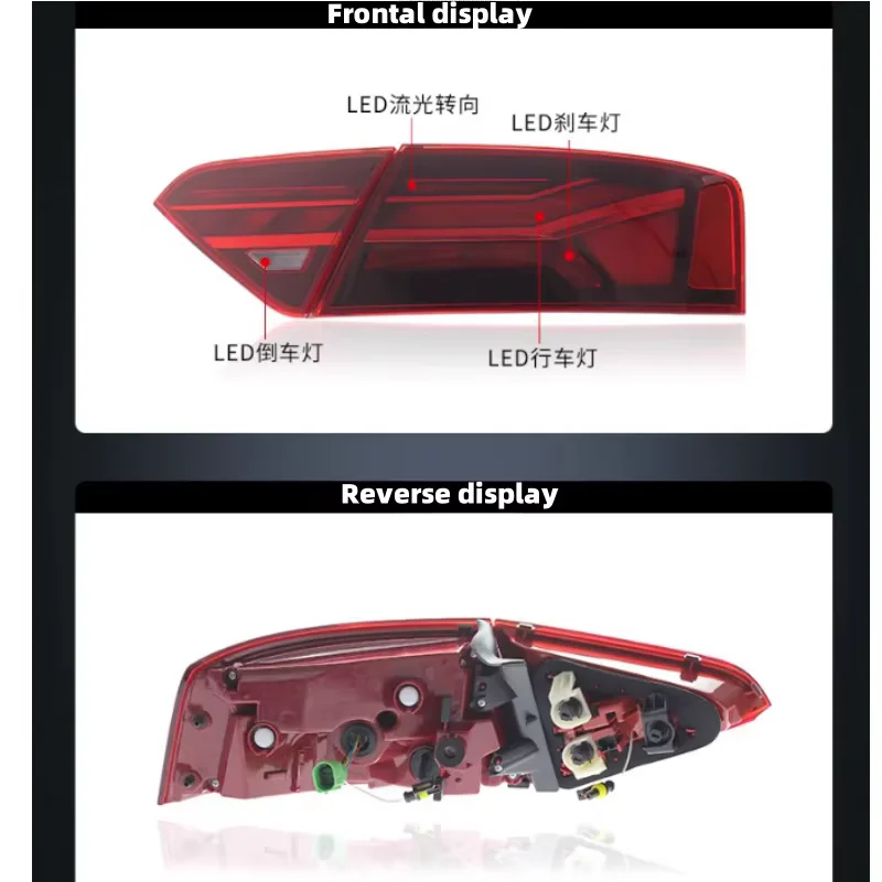 Para Audi A5 conjunto de luz trasera 2008-2016 antiguo a nuevo S5 dinámico DRL LED señal de giro que fluye luz trasera piezas de lámpara de automóvil