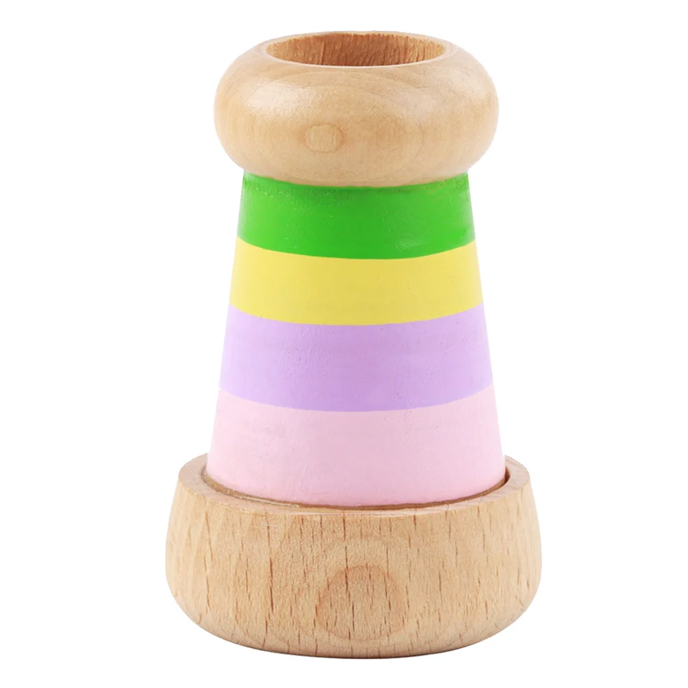 Bois de hêtre pour enfants, grande lentille éducative, stimule l'imagination, pensée logique, lumière colorée, cadeau