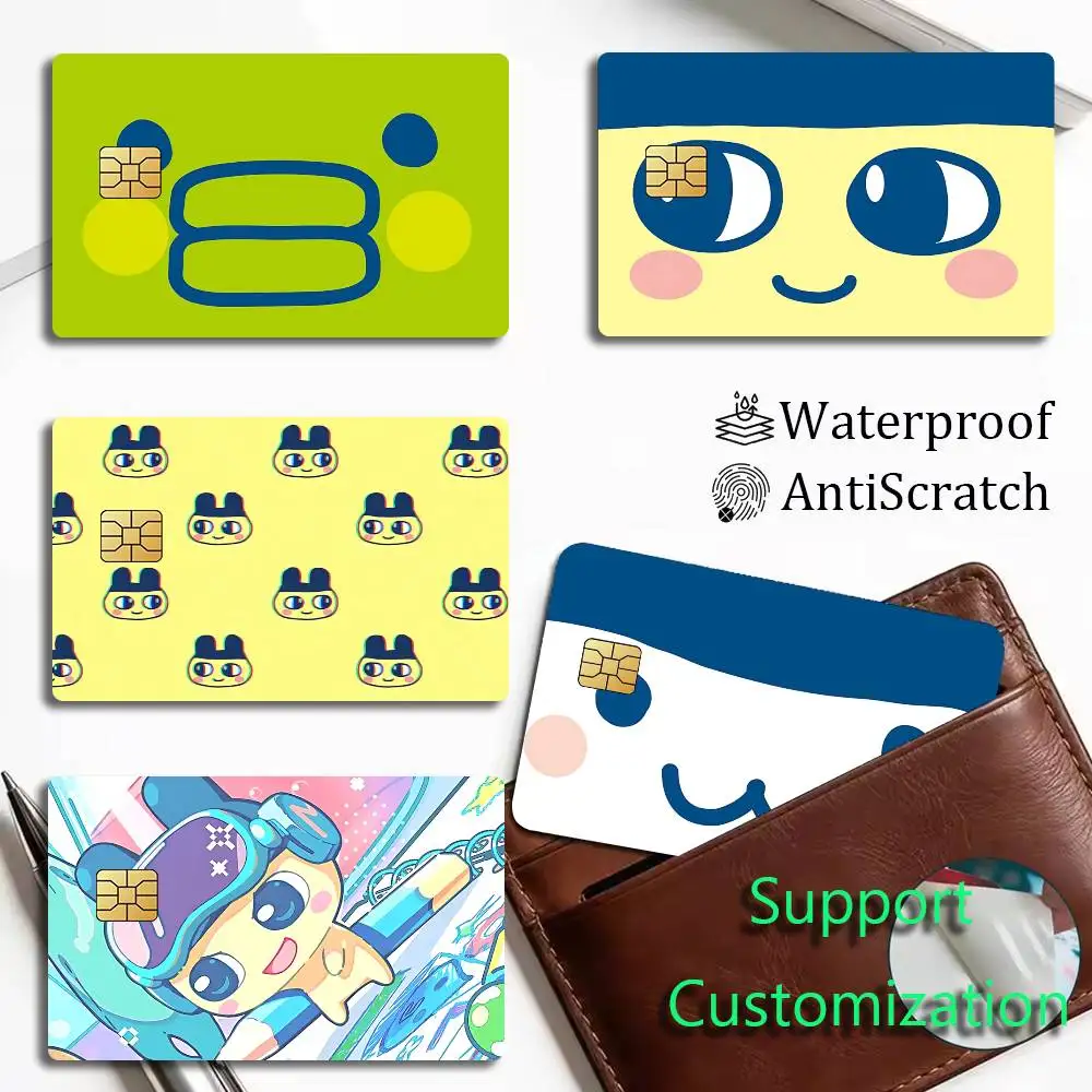

CUTE T-Tamagotchi-S Classic Cartoon Card Stickers for Bank Access Protective Waterproof Film Cover Sticker Gift