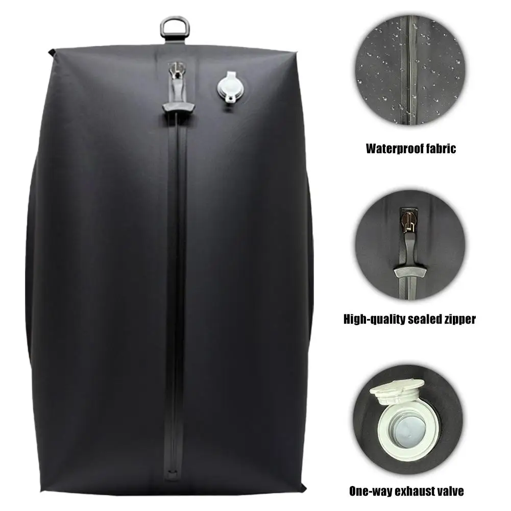 Travel Vacuum Bag Reusable Storage Bag Folding L/S For Clothing Storage Bag Travel Gym Rafting Luggage Backpack Bag