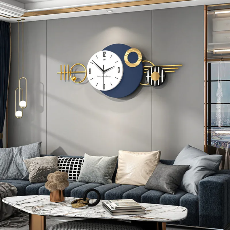 Fashion Creative Wall Clock Modern Design Living Room Decor Clock Hanging Wall Hall Entrance Mural Clock Home Luxury Large Watch