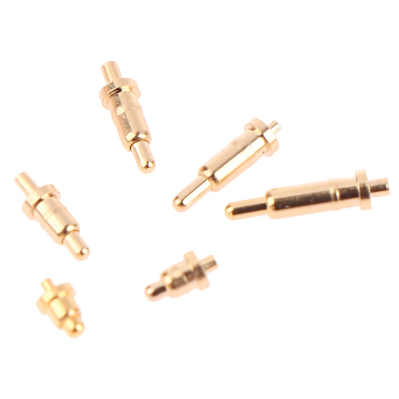 (.) 10Pcs Pogo Pin Connector Pogopin Battery Spring Loaded Contact SMD Needle PCB 3 4 5 6 7 8 9 10 12 14 MM Test Prob