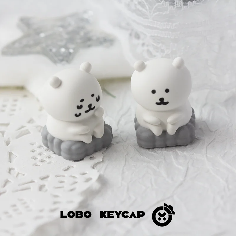 Popular Manga Joke Bear Model Theme Personalized Resin Peripherals Art Keycaps Joke Bear Styling Anime Peripherals Birthday Gift