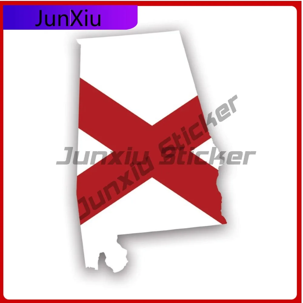 

Creative Alabama State Shaped Flag Sticker Decal American Made Uv Protected Al Graphic Vinyl Sticker Weather Resistant Outdoor