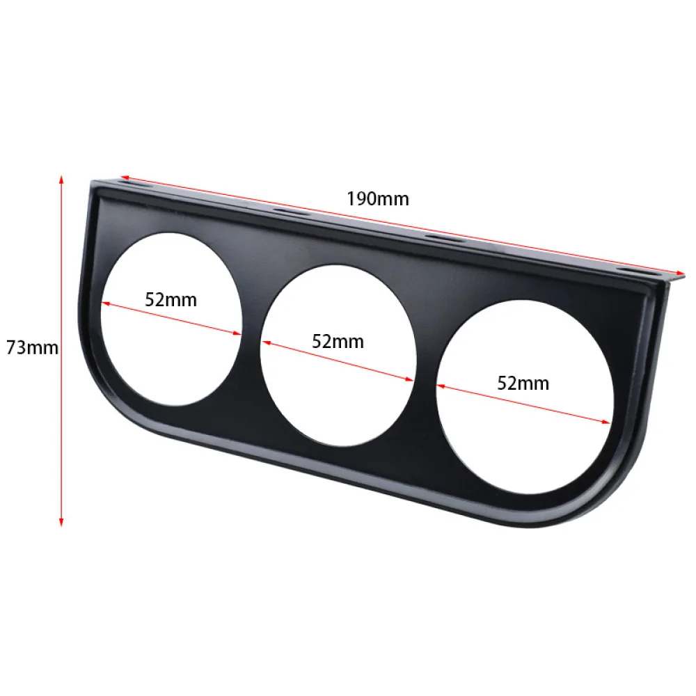 52mm Dashboard Gauge Pod Holder Bracket Universal Auto Meter Cup Mount Black Interior Part Triple Double Single Hole Unit