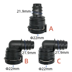 NW16 Cooling water pipe connector plastic water tube connector plastic fittings 1pc