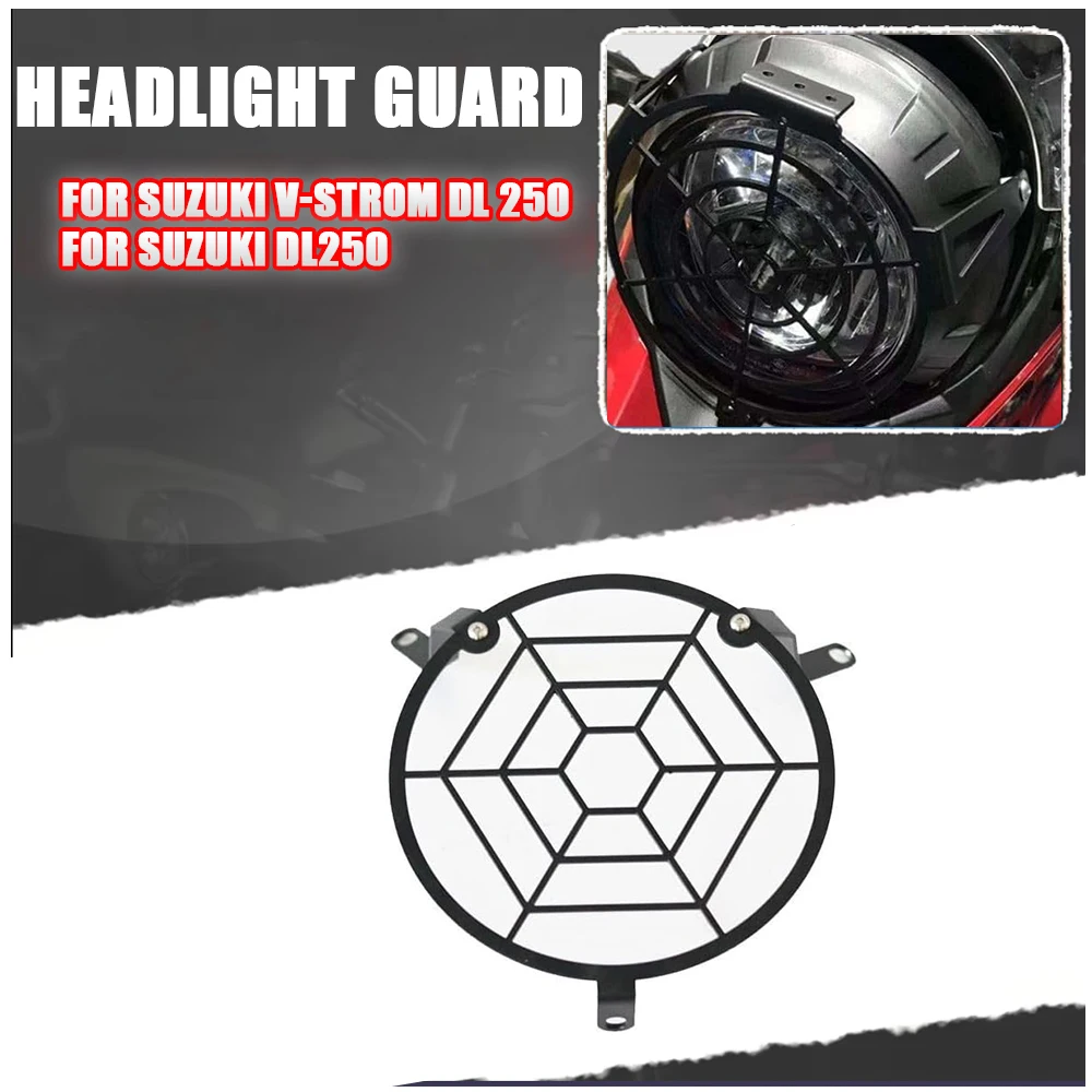 

For SUZUKI DL250 V-Strom DL 250 VStrom DL250 Motorcycle Front Headlight Protector Cover Grill Head Light Guard Accessories