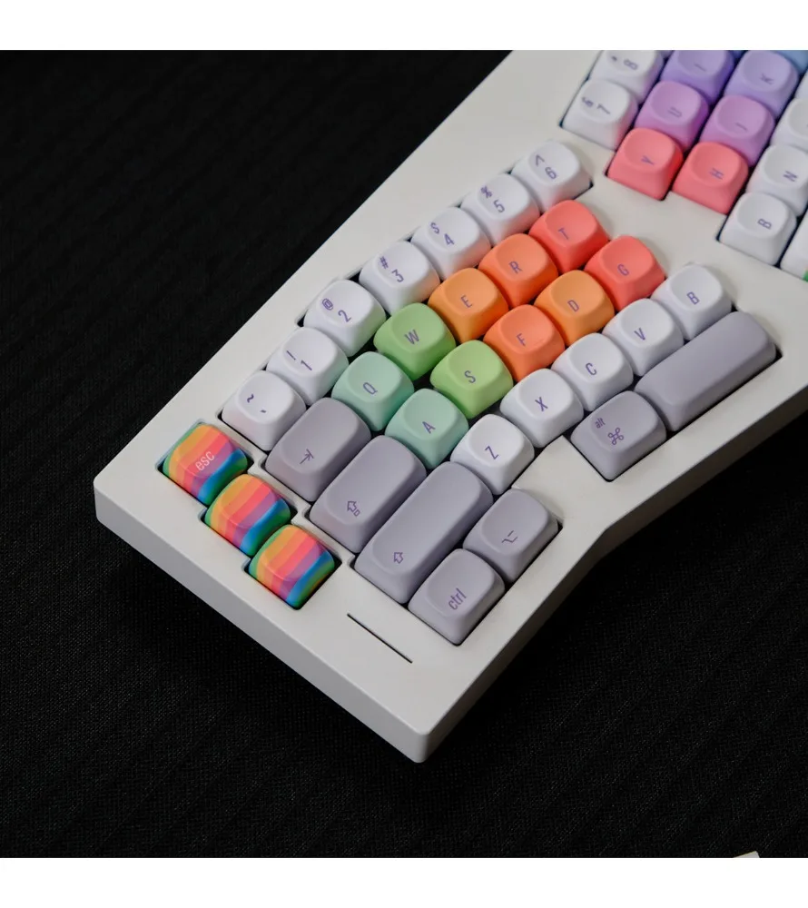 Sublimation mechanical keyboard cap wooting rainbow programmer keycap PBTXOA highly personalized