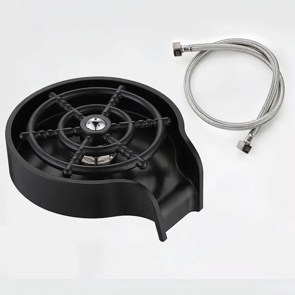 Stainless Steel High Pressure Cup Washer Automatic Sink Rinser Faucet Glass Bottle Cleaner Tool For Kitchen Bar Cafe