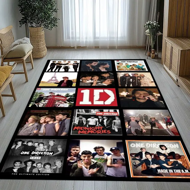 Fashion One D-Direction Boy Band Area Rug,Soft Non-Slip Carpet Mat for Living Room Bedroom Playroom,Sofa Floor Rug,Home Decor
